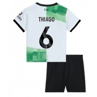 Camisa de Futebol Liverpool Thiago Alcantara #6 Equipamento Secundário Infantil 2023-24 Manga Curta (+ Calças curtas)